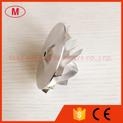 GT15-25 47.73/64.44mm 7+7blades high performance point milling air curve milling/aluminum 2618/billet compressor wheel