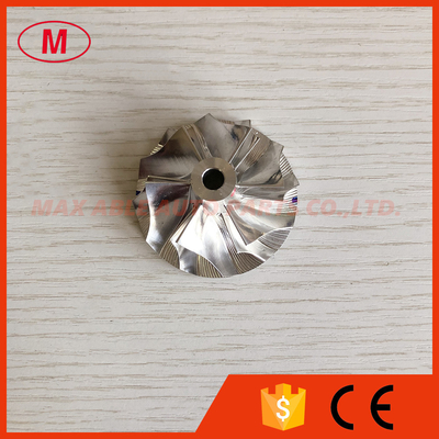 TB25 431350-0001e 39.80/51.37mm 6+6blades turbo milling/aluminum 2618/billet compressor wheel for 709390-0001 BME ALPINA