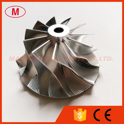 TD04 36.80/49.00mm 11+0 blades high performance turbocharger milling/aluminum 2618/billet compressor wheel