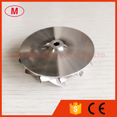 KP39 43.00/53.00mm 7+7 blades high performance turbocharger billet/milling/aluminum 2618 compressor wheel