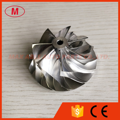 KP39 41.60/54.00mm 7+7 blades turbocharger milling/aluminum 2618/Billet compressor wheel