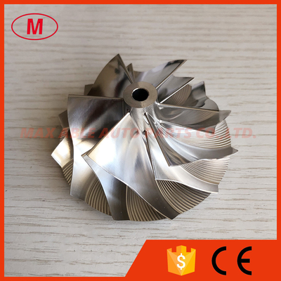 B03G 54.87/70.98mm 6+6 blades high performance turbo milling/aluminum 2618/billet Compressor wheel