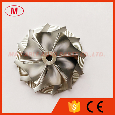 TD04HL reverse 47.00/66.00mm 6+6 blades high performance turbo Milling/aluminum 2618/billet compressor wheel