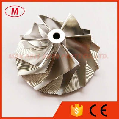 TD04HL reverse 47.00/66.00mm 6+6 blades high performance turbo Milling/aluminum 2618/billet compressor wheel