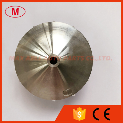 RHF55 forward 46.50/65.00mm 6+6 blades high performance turbocharger milling/aluminum 2618/billet compressor wheel