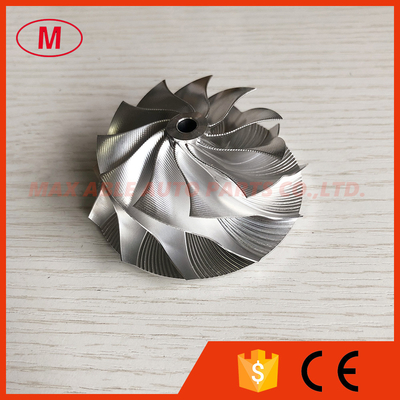 K16 54.70/67.00mm 11+0 Blades Point Milling, Snake Curve turbo aluminum 2618/milling/Billet compressor wheel