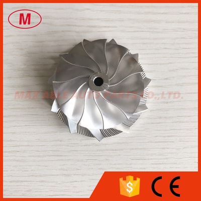 K16 54.70/67.00mm 11+0 Blades Point Milling, Snake Curve turbo aluminum 2618/milling/Billet compressor wheel