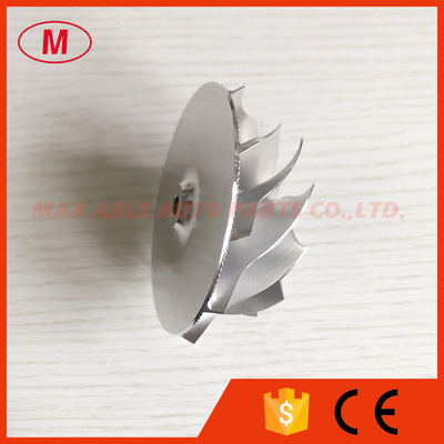 K16 54.70/67.00mm 11+0 Blades Point Milling, Snake Curve turbo aluminum 2618/milling/Billet compressor wheel