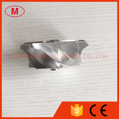 K16 54.70/67.00mm 11+0 Blades Point Milling, Snake Curve turbo aluminum 2618/milling/Billet compressor wheel