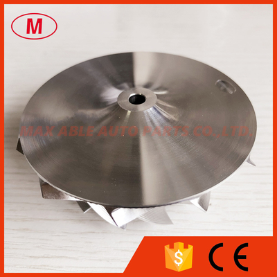 GT15-25 53.11/70.98mm 11+0 blades Point Milling, Snake Curve,Twisted Blade,Performance turbo billet Compressor wheel