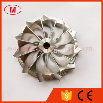 GT3576 58.00/76.13mm 11+0 blades turbo Milling/aluminum 2618/billet compressor wheel