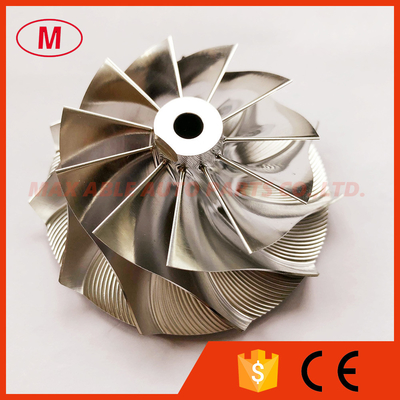 GT3576 58.00/76.13mm 11+0 blades turbo Milling/aluminum 2618/billet compressor wheel