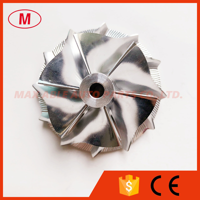 RHF5 reverse 41.80/54.00mm 6+6 blades high performance Turbo Billet/milling/aluminum 2618 compressor wheel