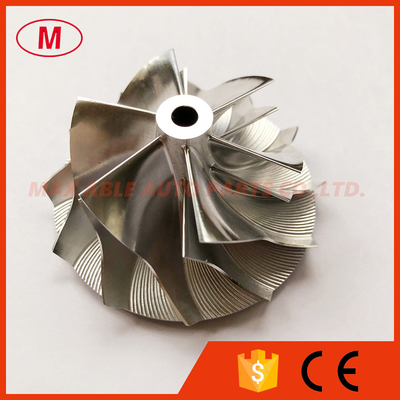 K04 5306-123-2007 43.30/56.08mm 6+6 blades high performance milling/aluminum 2618/billet compressor wheel