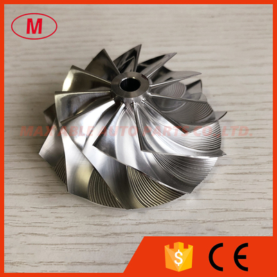 TB25 46.52/60.13mm 11+0 blades high performance collar diameter:14mm turbo milling/aluminum 2618/billet compressor wheel