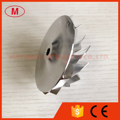 TB25 46.52/60.13mm 11+0 blades high performance collar diameter:14mm turbo milling/aluminum 2618/billet compressor wheel