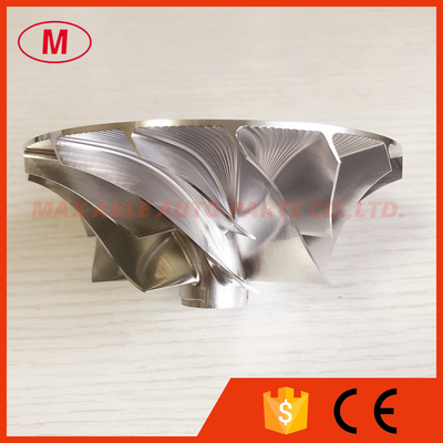 HE551V 8+8 blades 71.75/109.00mm Turbo aluminum 2618/milling/ Billet compressor wheel