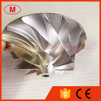HE551V 8+8 blades 71.75/109.00mm Turbo aluminum 2618/milling/ Billet compressor wheel