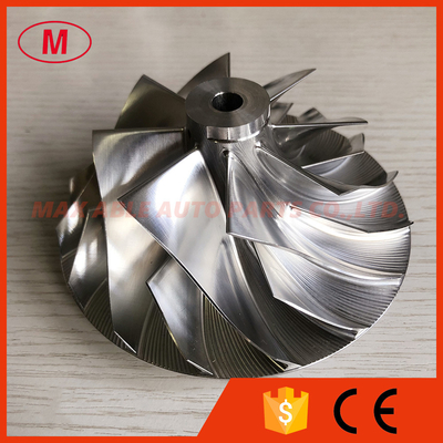 HY55 3597223 73.40/109.00mm 8+8 blades Turbo milling/aluminum 2618/billet compressor wheel IVECO for 4046275/4046276/404