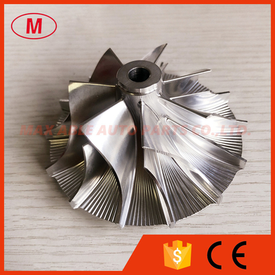 57.07/85.80mm 7+7 blades Turbo milling/aluminum 2618/billet compressor wheel