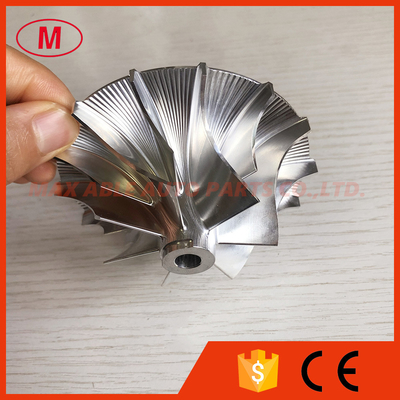 57.07/85.80mm 7+7 blades Turbo milling/aluminum 2618/billet compressor wheel