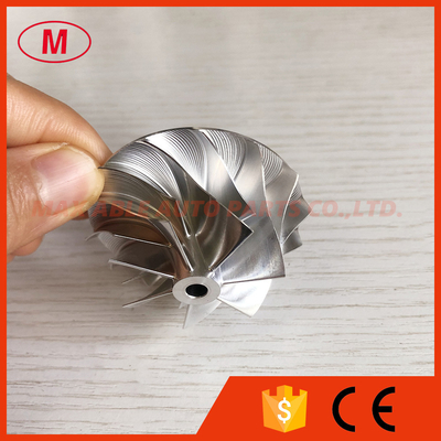 K04 38.58/52.00mm 7+7 blades high performance turbo milling/aluminum 2618/billet compressor wheel