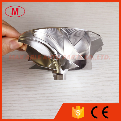 PTE4202R 95.00/117.57mm 6+6 blades Turbo aluminum 2618/milling/billet compressor wheel for racing
