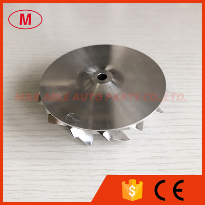 GTX3076 58.00/76.13mm 7+7 blades high performance turbo milling/aluminum 2618/billet compressor wheel for 803713-0001