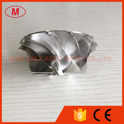 GTX3076 58.00/76.13mm 7+7 blades high performance turbo milling/aluminum 2618/billet compressor wheel for 803713-0001