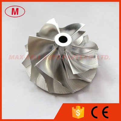 K04 5306-123-2014 46.39/56.08mm 6+6 blades turbocharger aluminum 2618/milling/billet compressor wheel for 5304-970-0064