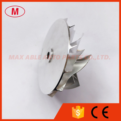 K04 5306-123-2014 46.39/56.08mm 6+6 blades turbocharger aluminum 2618/milling/billet compressor wheel for 5304-970-0064