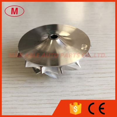 RHF55 forward 46.50/60.00mm 7+7 blades Point milling high performance milling/aluminum 2618/billet compressor wheel