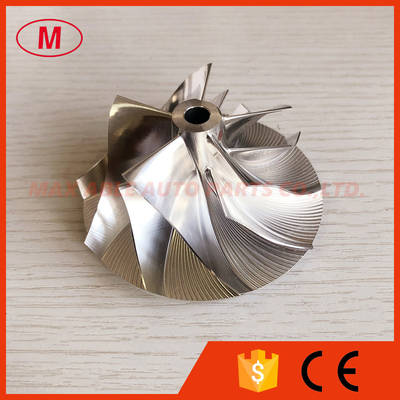 HX35 53.88/78.00mm 5+5 blades high performance turbo Billet/milling/aluminum 2618 compressor wheel