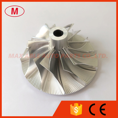K26 5326-123-2201 46.20/65.94mm 6+6 BLADES Turbo aluminum 2618/milling/Billet compressor wheel for Lancia 5326-970-7040