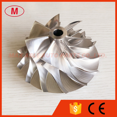 HX60 3531538 76.00/109.00mm 7+7 blades high performance turbo milling/Aluminum 2618/billet compressor wheel for 4045532