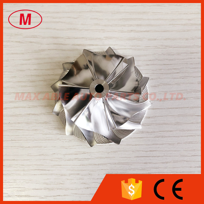 K16 52.50/68.00mm 6+6 blades turbo milling/aluminum 2618/billet compressor wheel