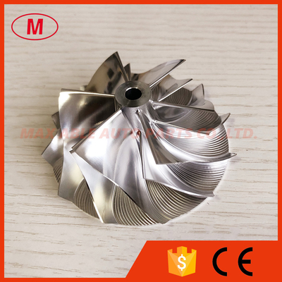K16 52.50/68.00mm 6+6 blades turbo milling/aluminum 2618/billet compressor wheel