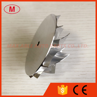 K16 52.50/68.00mm 6+6 blades turbo milling/aluminum 2618/billet compressor wheel