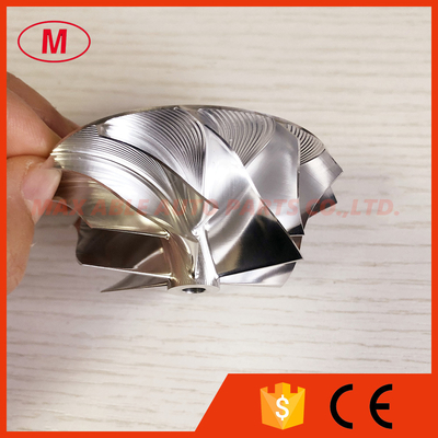 K16 52.50/68.00mm 6+6 blades turbo milling/aluminum 2618/billet compressor wheel