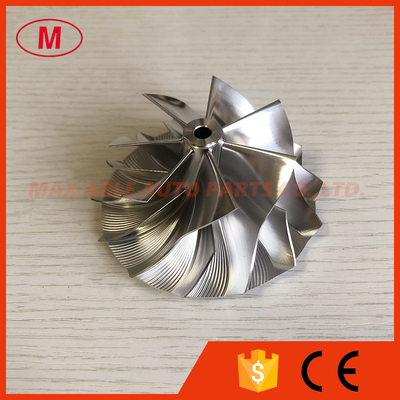 B03G reverse 7+7 blades 62.00/82.00mm High performance Turbo milling/aluminum 2618/Billet compressor wheel
