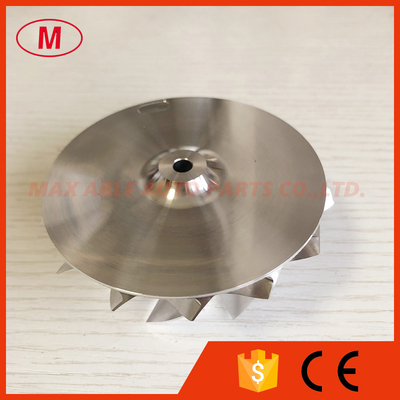 B03G reverse 7+7 blades 62.00/82.00mm High performance Turbo milling/aluminum 2618/Billet compressor wheel