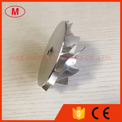 RHF5 52.56/68.00mm 7+7 blades high performance turbochargeraluminum 2618/milling/billet compressor wheel