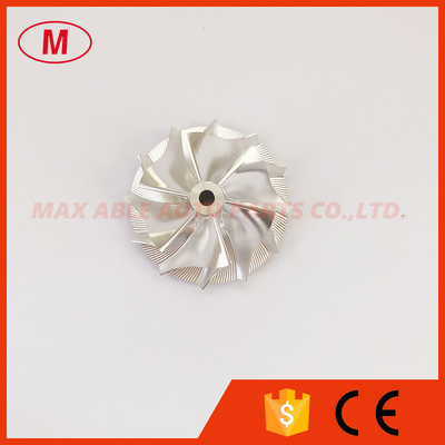 RHF5 45.00/58.00mm 6+6 blades reverse high performance turbo turbocharger aluminum 2618/milling/billet compressor wheel
