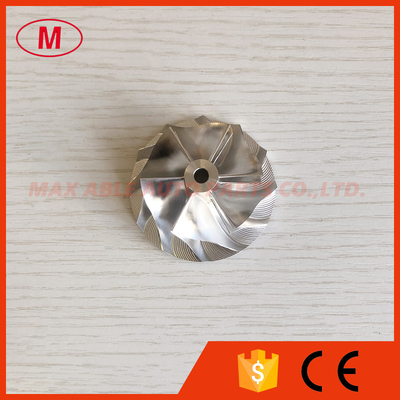 TD04H 15T 6+6 blades 41.93/55.69mm superback Tapered tip angle:0 degree Milling/aluminum 2618/billet compressor wheel