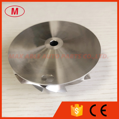 G25-660 54.28/67.40mm 9+0 Blades point milling turbo aluminum 2618/Milling/billet compressor wheel for 858161-5003S
