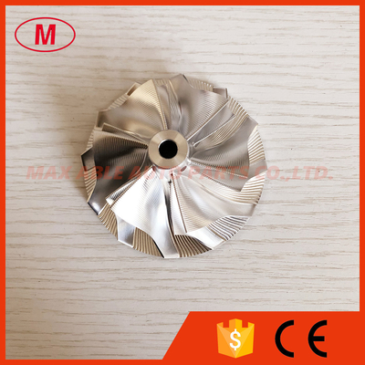 GT35 58.00/76.20mm 6+6 blades point milling turbocharger milling/aluminum 2618/billet compressor wheel