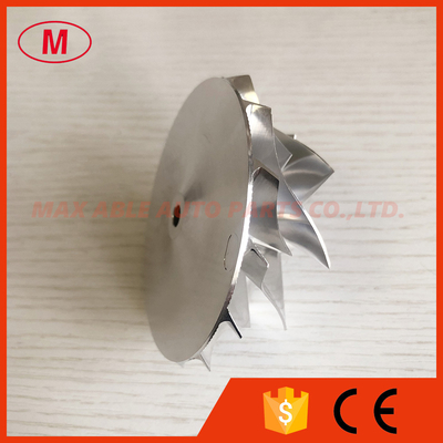 GTX3076 reverse 58.00/76.13mm 7+7 blades high performance turbo milling/aluminum 2618/billet compressor wheel