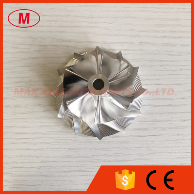 K26 47.42/65.95mm 5326-123-2202 6+6 blades turbo milling/aluminum 2618/billet compressor wheel for 5324-970-7200