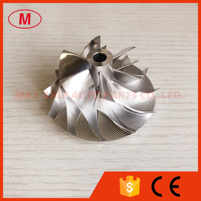 K26 47.42/65.95mm 5326-123-2202 6+6 blades turbo milling/aluminum 2618/billet compressor wheel for 5324-970-7200