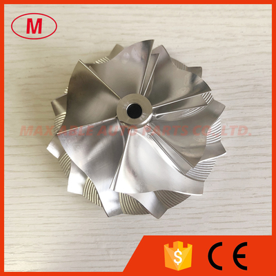 GTP38R forward 67.00/88.04mm 6+6 blades high peroformance turbo milling/aluminum 2618/billet compressor wheel